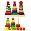 Набір дерев'яних пірамідок Viga Toys Три фігури (50567) - мініатюра 2