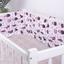 Защитный бортик в кроватку MirSon Kids Time 18-0004 Pink Cactus, белый - миниатюра 2
