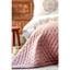 Набор постельное белье с покрывалом и пледом Karaca Home Chester pudra 2020-1, евро, розовый, 10 предметов (svt-2000022238540) - миниатюра 3