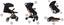 Детская коляска MoMi Estelle Black, черный (WOSP00003) - миниатюра 4