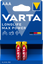 Батарейка Varta Longlife Max Power AAA Bli 2 Alkaline, 2 шт. (4703101412) - миниатюра 1