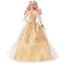 Коллекционная кукла Barbie Праздничная в роскошном золотистом платье, 30 см (HJX04) - миниатюра 1