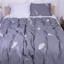 Комплект постельного белья MirSon Cosiness, сатин, серый с белым, 210х143 см - миниатюра 1