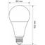 LED лампа Titanum A80 18W E27 4100K (TLA8018274) - мініатюра 3