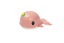 Іграшка для купання Lindo Кит, рожевий (8366-45A) - мініатюра 1
