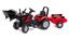 Детский трактор на педалях с прицепом и ковшом Falk Case IH Maxxum, красный (961AM) - миниатюра 1