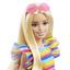 Лялька Barbie Модниця з брекетами у смугастій сукні (HJR96) - мініатюра 4