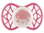 Силиконовая ортодонтическая пустышка Nuvita Air55 Cool Тучка, светится в темноте, 0+ мес., розовый (NV7064GSA) - миниатюра 1