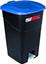 Бак для мусора с педалью Tayg Eco, 60 л, с крышкой, черный с синим (431029) - миниатюра 1