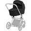 Люлька Cybex Priam Lux Sepia Black + Текстиль для прогулочного блока Cybex Priam Sepia Black + Шасси Cybex Priam с каркасом LS RBA Chrome Brown - миниатюра 7