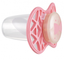 Силіконова ортодонтична пустушка Nuvita Air55 Cool Бант, світиться в темряві, 6-12 міс., рожевий (NV7084GF) - мініатюра 2