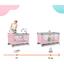 Кровать-манеж с пеленатором Kinderkraft Leody розовая (00-00304811) - миниатюра 8