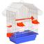 Клетка для птиц Лорі Малый Китай, 28х18х40 см, краска, в ассортименте (К040) - миниатюра 3