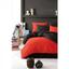 Комплект постельного белья Eponj Home Paint Mix Kirmizi-Siyah, ранфорс, евростандарт, красно-черный, 4 предмета (svt-2000022292436) - миниатюра 1