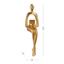 Декоративна статуетка MBM My Home Людина з книгою золота (DH-ST-26 GOLD) - мініатюра 4