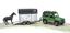 Джип Bruder Land Rover Defender з причепом для перевезення коней (02592) - мініатюра 3