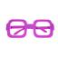 Очки карнавальные Offtop Прямоугольник, фиолетовый (870175) - миниатюра 1