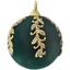 Рождественский шар 10 см темно-зеленый З шт. (681-044) - миниатюра 1