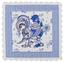 Серветка Lefard Півень, синя, 35 х 35 см (69-934) - мініатюра 1