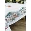 Скатертина гобеленова з велюром Прованс Зимове місто 260х135 см біла (31297) - мініатюра 5