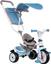 Триколісний велосипед Smoby Toys з козирком, багажником і сумкою, блакитний (741400) - мініатюра 2