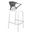 Барное кресло Papatya Ego-K, серый с белым (2210309396010) - миниатюра 1