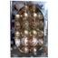 Набір ялинкових кульок Stenson 24 шт. gold (25957) - мініатюра 1
