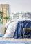 Набор постельное белье с пледом Karaca Home Vella mavi 2020-1, евро, голубой, 5 предметов (svt-2000022230896) - миниатюра 1