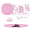 Сервіз Luminarc Carine Marble Pink Silver, 6 персон, 46 предметів, рожевий (Q3933) - мініатюра 1