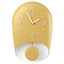 Часы настенные Guzzini Home с маятниковым колоколом, 33х22х8 см, желтый (168604206) - миниатюра 1