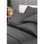 Комплект постільної білизни LightHouse Sateen Stripe Antracit євростандарт темно-сірий (603592_2,0) - мініатюра 6