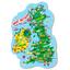 Пазл DoDo Карта Великобритании и Ирландии, 100 элементов (301160) - миниатюра 1