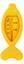 Термометр для води Курносики Рибка, жовтий (7086 жовт) - мініатюра 1