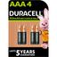 Аккумуляторы Duracell Rechargeable AAA 900 mAh HR03/DX2400, 4 шт. (5005015) - миниатюра 1