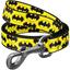 Повідець для собак Waudog Nylon Бетмен Лого, нейлоновий, L-XXL, 122х2,5 см, жовтий - мініатюра 1