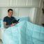Одеяло шерстяное MirSon Valentino № 0336, летнее, 155x215 см, голубое - миниатюра 9