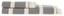 Рушник Buldans Quatro, 90х45 см, бордовий-антрацит (svt-2000022256162) - мініатюра 2