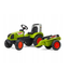 Детский трактор на педалях Falk 1040AB, с прицепом, зеленый - миниатюра 1