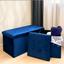 Пуф для хранения МВМ My Home велюровый, 380х380х380 мм, синий (TH-05 BLUE) - миниатюра 6