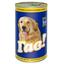 Вологий корм для дорослих собак Гав, з куркою в апетитному соусі, 1,24 кг (B2110106) - мініатюра 1