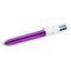 Ручка кулькова BIC 4 Colours Shine Purple, 1 мм, 4 кольори, 1 шт. (951351) - мініатюра 3