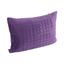 Чохол на подушку Руно Violet на блискавці, стьобаний мікрофайбер+велюр, 50х70 см, фиолетовий (382.55_Violet) - мініатюра 1