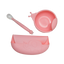 Набор силиконовой посуды KinderenOK Happy Meal, розовый (250220) - миниатюра 2