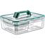 Набор контейнеров Irak Plastik Fresh Box Kombi Set, с ручкой, 9,5 л, прозрачный (LC380) - миниатюра 1