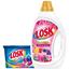 Набір Losk: Капсули для прання Losk Color 3в1, 12 шт. + Гель для прання Losk Color Ароматерапія Ефірні олії та аромат Малайзійської квітки, 855 мл - мініатюра 1
