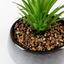 Горшок с искусственным растением МВМ My Home, 19 см, серый (DH-FLOWERS-19 GREEN/GRAY) - миниатюра 2