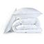 Набір Ideia Super Soft Classic: ковдра, 200х220 см + подушки 2 шт., 50х70 см, білий (8000035235) - мініатюра 3