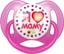 Пустушка силіконова Курносики Я люблю маму, кругла, 0-6 міс., рожевий (7015 0+ л.м) - мініатюра 1