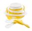 Набор детской посуды Baby Team, с нагрудником, желтый (6090) - миниатюра 2