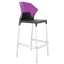 Барный стул Papatya Ego-S, серый с фиолетовым (4823052301354) - миниатюра 1